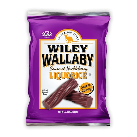 WILEY WALLABY Huckleberry Liquorice 7.05 oz., PK12 120073